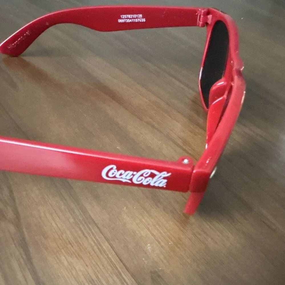 Coca-Cola Red Sunglasses UV Protection Pre Owen Great Condition